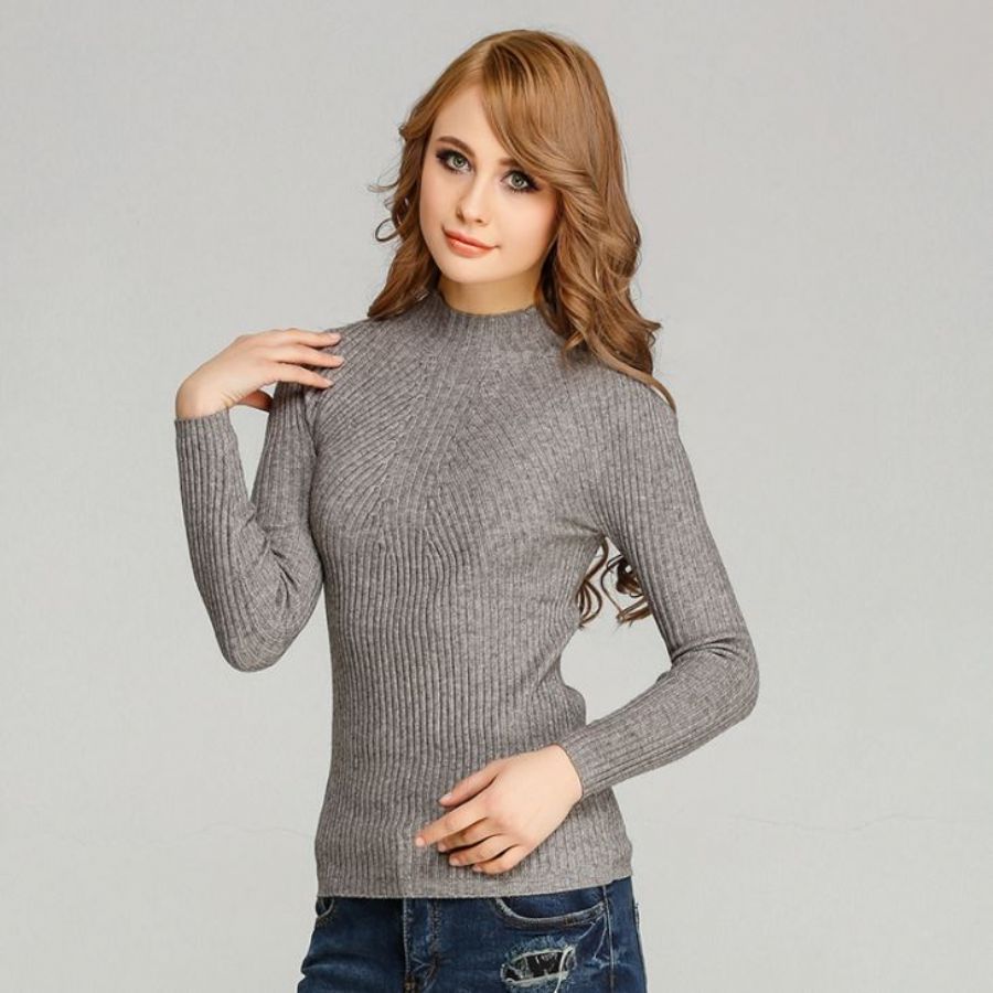 Elastic-Bodycon-Knitted-Pullover-Sweater-Angora-Like-Warm-Ribbed-Knitwear-For-Women