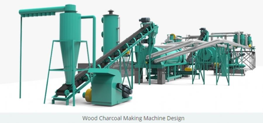 Wood Charcoal Making Machine
