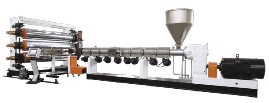 HDPE/PP T-Grip Sheet Extrusion Line
