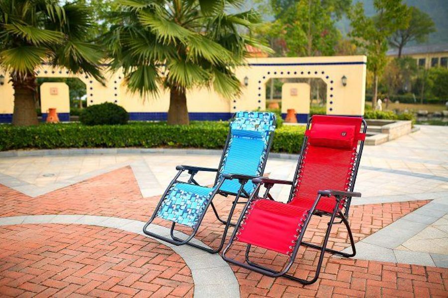 Outdoor Yard Beach Zero Gravity Chair Lounge Patio Chair 3D Mixed