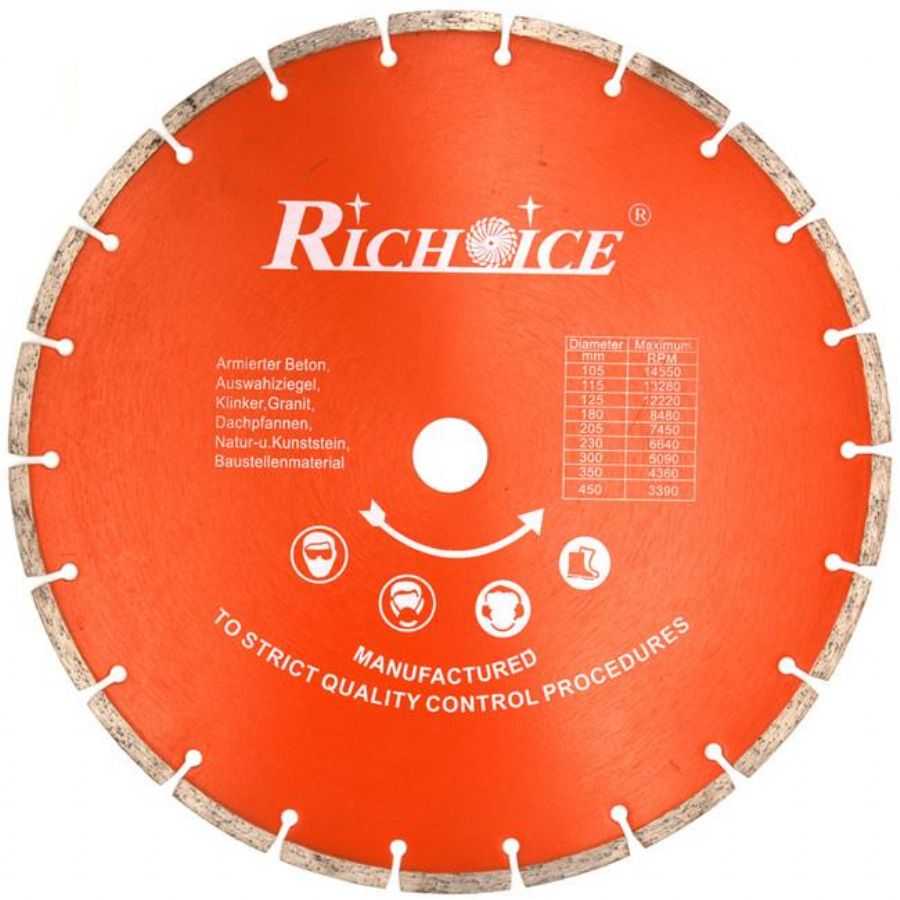 High Performance Multiple Purposes Dry Cutting Diamond Blade For Graint & Concrete