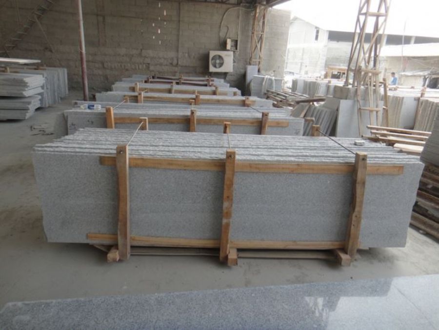 G603 Grey and White Granite Slabs