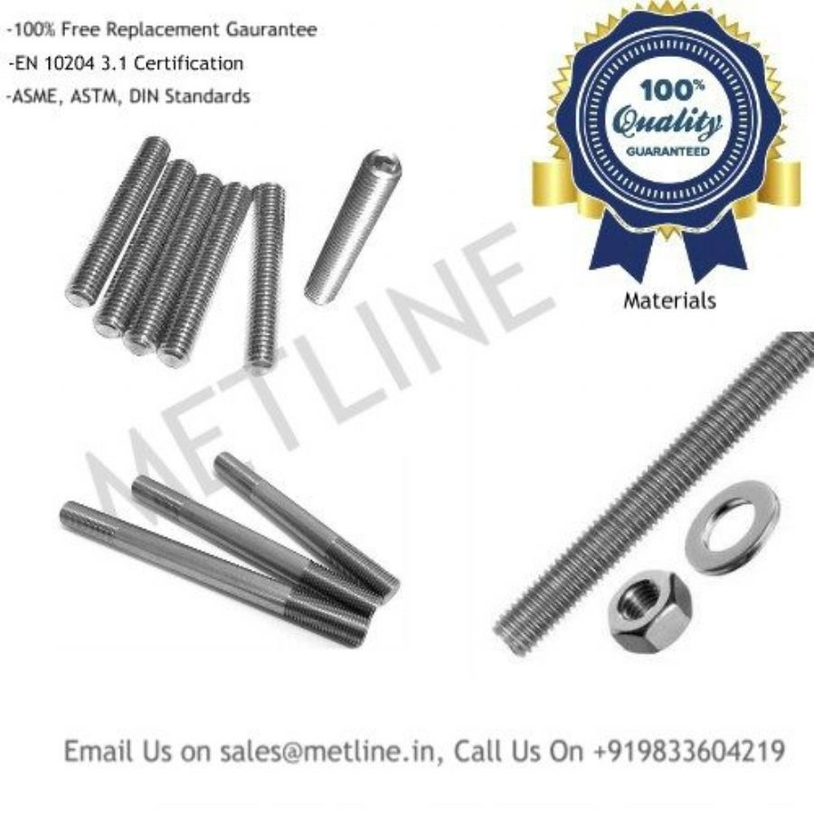 Threaded Titanium Studs, Rods ,Bars