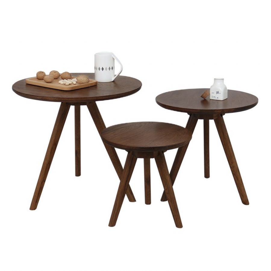 Wooden dining chairs and table