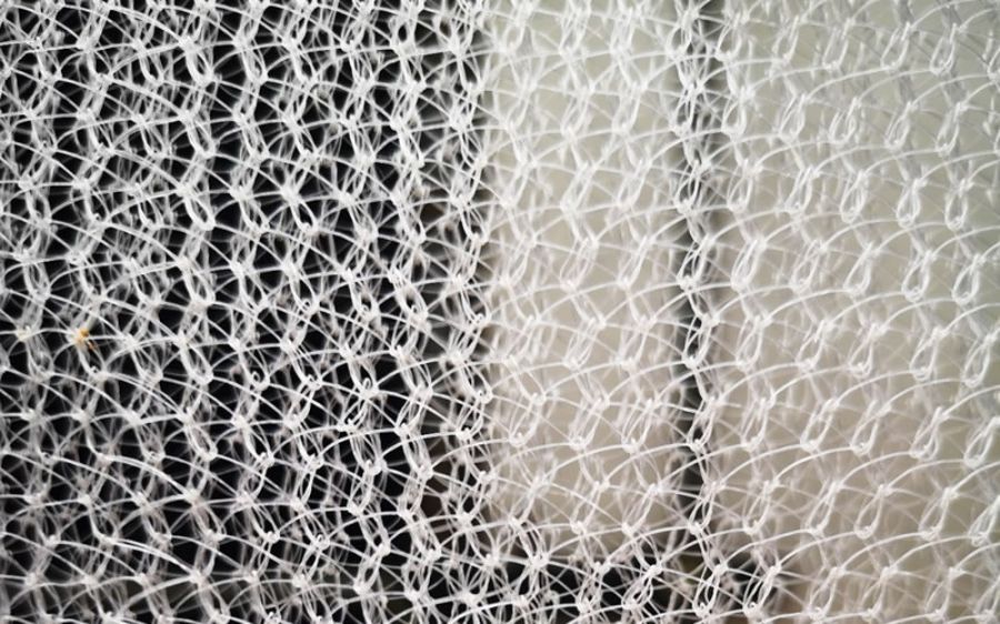 Vertical Debris Safety Netting With Liners